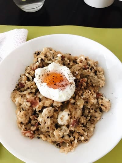 Quinoa a la carbonara healthy Quinoa a la carbonara healthy