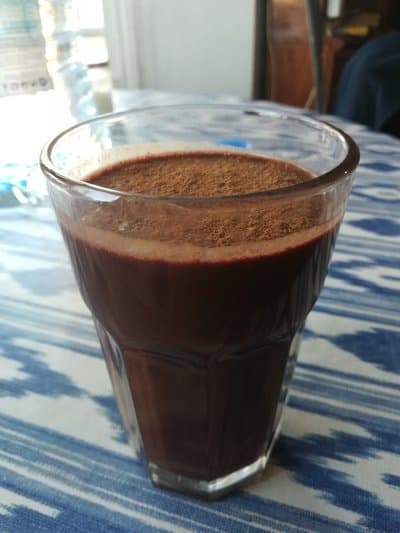 Smoothie de plátano y chocolate Smoothie de plátano y chocolate
