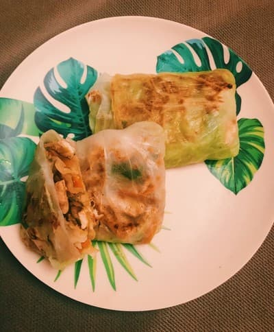 Rollitos de col rellenos de verduras y pollo Rollitos de col rellenos de verduras y pollo