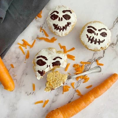 Jack Skellington carrot cakes 🥕 